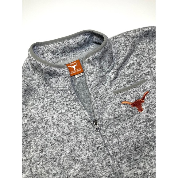 We Are Texas Jackets & Blazers - We Are Texas UT Austin Longhorns Fleece Jacket Womens 2XL Gray Full Zip Sweater